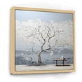 thumbnail image 2 of Designart "Pale Maple Horizon Contrast" Tree Maple Floater Framed Canvas Art Print, 2 of 5