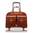 thumbnail image 5 of DAVIS | 15” Leather Wheeled Laptop Briefcase, 5 of 12