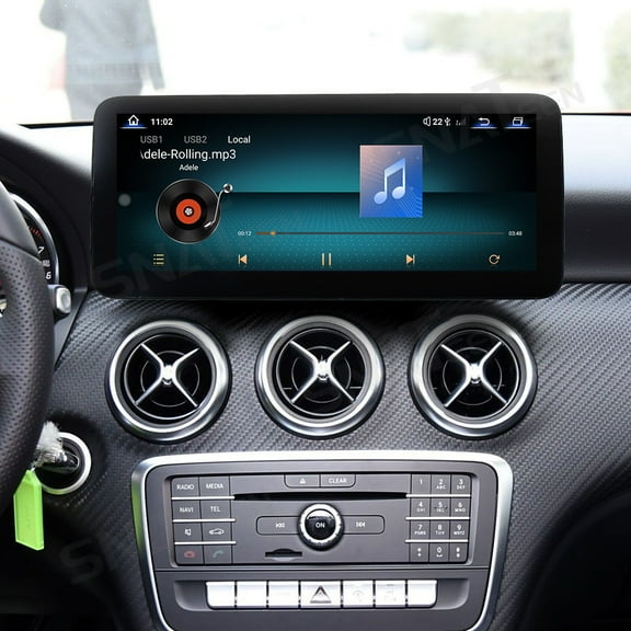 SNATEEN 12.3 inch Touch Screen Car Radio for Mercedes-Benz GLA A-Class CLA 2009-2015 GPS Navigation Multimedia Video DVD Carplay Stereo Receiver Head Unit