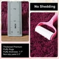 thumbnail image 6 of ZENELESS Fluffy Rug for Bedroom,8x10ft Wine Red Anti-Skid Shaggy Carpet Perfect for Living Room, Bedroom, 6 of 8
