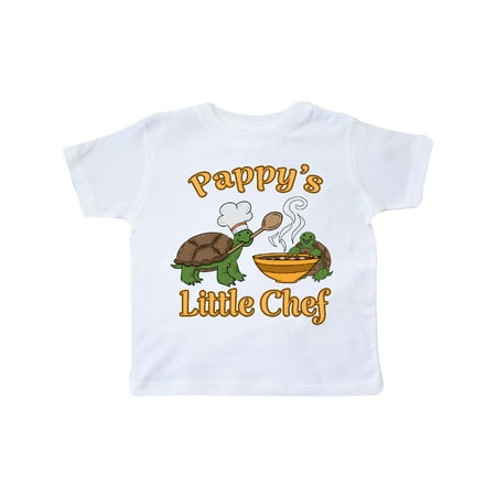 

Inktastic Pappy s Little Chef with Cute Turtles Gift Toddler Boy or Toddler Girl T-Shirt