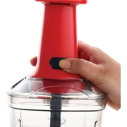 SIGNORA WARE Manual Food Chopper & Processor with Stainless Steel Blades, 1000 ml, Red