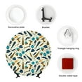 thumbnail image 4 of Kdxio Fathers day Bone China Decorative Plate Ceramic Decorative Plate for Home Office Wall Stand Decorative Plates for Home Bedroom-8in, 4 of 6