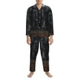 thumbnail image 3 of Hirioo Gloomy Mansion Forest Scene for Men's Pajama Sets 2 Piece Pjs Men's Long-Sleeved Pajama Set Button Down Sleepwear,S-XXL-XX-Large, 3 of 7