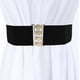 thumbnail image 2 of Wide Elastic Waist Cinch Stretch Waistband Retro Clasp Buckle Belt, 2 of 5