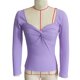 thumbnail image 1 of Blusa De Punto Acanalado De Manga Larga, Parte Superior Delantera Con Suave, Ajuste Delgado, De Moda Para El Trabajo De Oficina Para Mujeres, 1 of 7