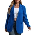 thumbnail image 2 of Langwyqu Spring Fall Fashion Women V-Neck Long Sleeve Office Lady Work Blazer Coat, 2 of 5