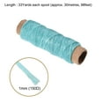 thumbnail image 2 of Uxcell 33 Yards 150D/1mm Leather Sewing Waxed Threads Sky Blue 2 Pack, 2 of 6