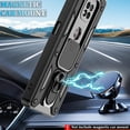 thumbnail image 6 of Moto G Power 2021 Case, with HD Screen Protector (Not Fit 2020/2022), Heavy Duty Shockproof Phone Cover with Magnetic Kickstand Ring for Motorola Moto G Power 2021, Black, 6 of 8