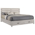 thumbnail image 4 of Brantford Wood Eastern King Storage Panel Bed Coastal White, 4 of 10