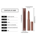 thumbnail image 2 of Tinted Lip Liner Pencil for Lips, Retractable Waterproof Lip Crayon, Long Lasting Smudge Proof Contour for Natural Definition, 0.7g Twist Up for Precise Outline, 2 of 7