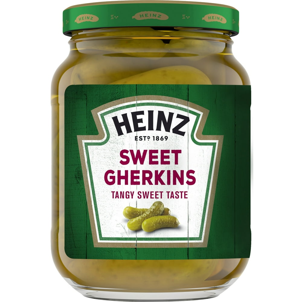 Heinz Sweet Gherkins Mini Pickles, 10 fl oz Jar