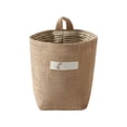 thumbnail image 7 of Small Cotton Linen Hanging Storage Basket, Washable Wall Mounted Organizer Bag, Practical Container for Kitchen, Bathroom and Household Sundries Arrangement, 7 of 7