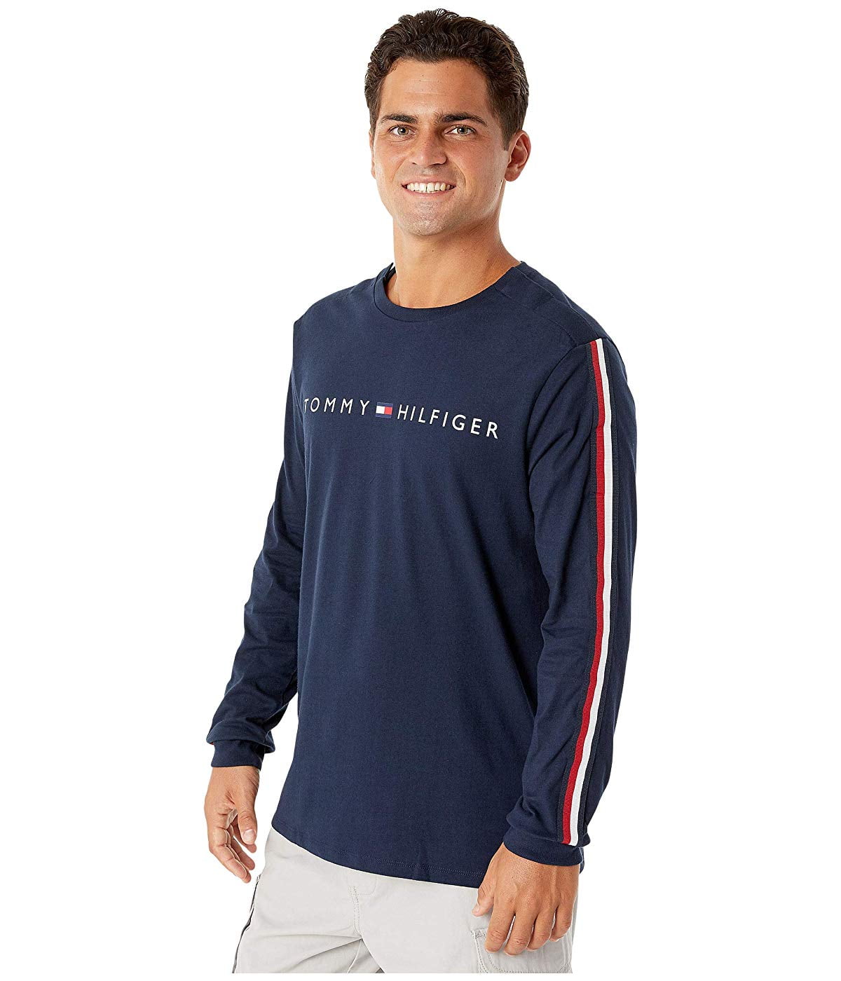 Tommy Hilfiger Boys Adaptive T Shirt with Velcro Brand Closure at Shoulders 