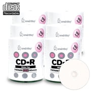 600 Pack Smartbuy 52X CD-R 700MB 80Min White Top (Non-Printable) Data Blank Media Recordable Disc