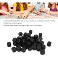 thumbnail image 3 of HUGFEGWE DIY 50PCS Blank Six Sided Dice Dice Cubes for Endless Possibilities and Enhanced Gameplay Great for Math Teaching and Learning Plastic 0.6in Dice for Game Nights (Black) CJB91-50007, 3 of 9
