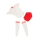 thumbnail image 3 of Ropa de Figura Femenina a Escala 1/6, Manga Corta Y Pantalones Cortos, Informal Hecho a Mano para Accesorios de Ropa de Figura de Acción Femenina de 1 Rojo Corte ceñido, 3 of 8