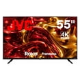 thumbnail image 1 of JVC  Smart TV 55 pulgadas  4K UHD LED  Frameless  Roku TV  Dolby Audio  WiFi  4 HDMI 2 USB AV  Netflix YouTube Prime Video  Modelo SI55URF, 1 of 7