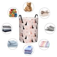 thumbnail image 6 of Goofa White And Black Rabbit Printed Circular Hamper,Laundry Basket with Handles,Storage Baskets Foldable,Large Capacity Laundry Hamper-Medium, 6 of 8