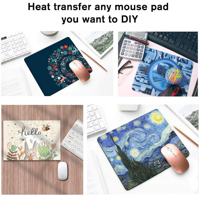 Sublimation Mouse pad 7 3/4 x 9 1/4 x1/4, 10 each