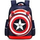 thumbnail image 1 of Mochila para niños, bolso escolar para niños, bolso para libros, bolso de viaje impermeable con cómic para niños, azul marino, 1 of 5