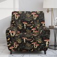 thumbnail image 2 of Renewold Mushroom Moon Fern Leaf Recliner Seat Cover Comfy Couch Slipcover 4 Pieces Stretch Recliner Chair Cover Fitted Reclining Chair Slipcover with Elastic Bottom and Pocket, 2 of 8