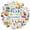 3A-50pcs, variant on 35pcs-50pcs Cute Reading Stickers Book Animal Stickers Inspirational Quote Stickers for Laptops Notebooks Suitcases