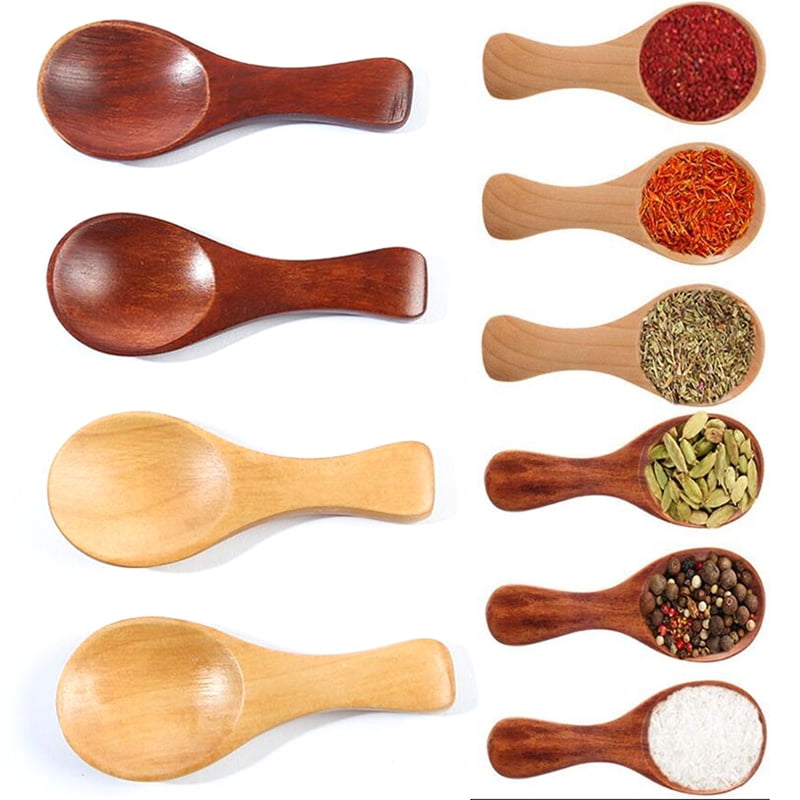 Small Wooden Spoon Porridge Spoon  Seasoning Scoop Kids Spoon Kitchen UtensilL~