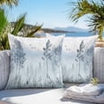 thumbnail image 3 of Throw Pillow Covers 20x20 Inch Set of 2, Ombre Forest Grey Waterproof Outdoor Pillow Covers, Mountain Watercolor Branches Decorative Cushion Pillowcases for Couch, Sofa, Bed, Garden, Patio, 3 of 9