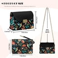 thumbnail image 7 of Pzuqiu Hummingbird Flower Women's Leather Crossbody Bag Versatile Exquisite Leather Quilted Shoulder Bag with Chain Strap Craftsmanship Vintage Practical for Teen Girls-Women, 7 of 7