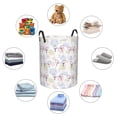 thumbnail image 6 of Xecao Hand Drawn Rabbit Print Laundry Hamper Basket,designed for Blanket Storage and Nursery Clothes in the Bedroom, 6 of 8