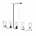 thumbnail image 5 of Millennium Lighting Inc. Millennium Lighting Verlana 5 Light Pendant Fixture in Multiple Finishes with Clear Glass Shades Matte Black Matte N/A, 5 of 5
