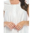 thumbnail image 5 of Casual Nights Women's Botanic Lace Short Sleeve Nightgown, 5 of 5