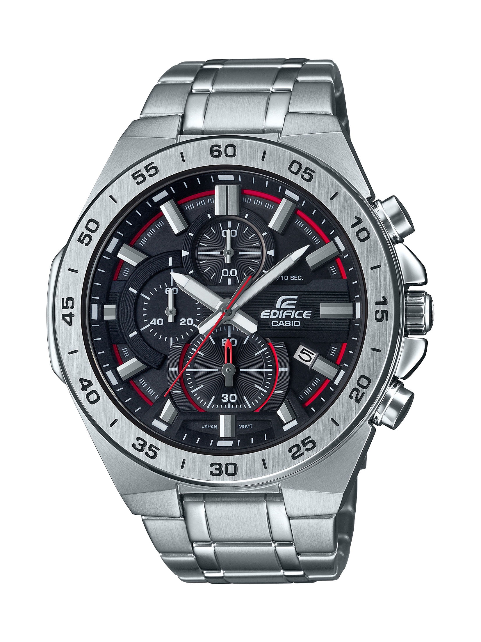 Casio Men's Edifice Stainless Steel Black Dial Chronograph Watch EFR564D-1AV - Walmart.com