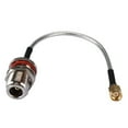 thumbnail image 1 of 20cm RF Coaxial Connector N Female Bulkhead O-ring to SMA Male Adapter Solder for RG402 Cable, 1 of 1