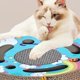 thumbnail image 4 of Cat Scratcher Pad Toy 3 In 1 Interactive Thickened Round Corrugated Kitten Scratching Toy With Bell Ball, 4 of 5