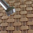 Basket Weave Leather Stamp, Stainless Steel Leather Stamping Tool
