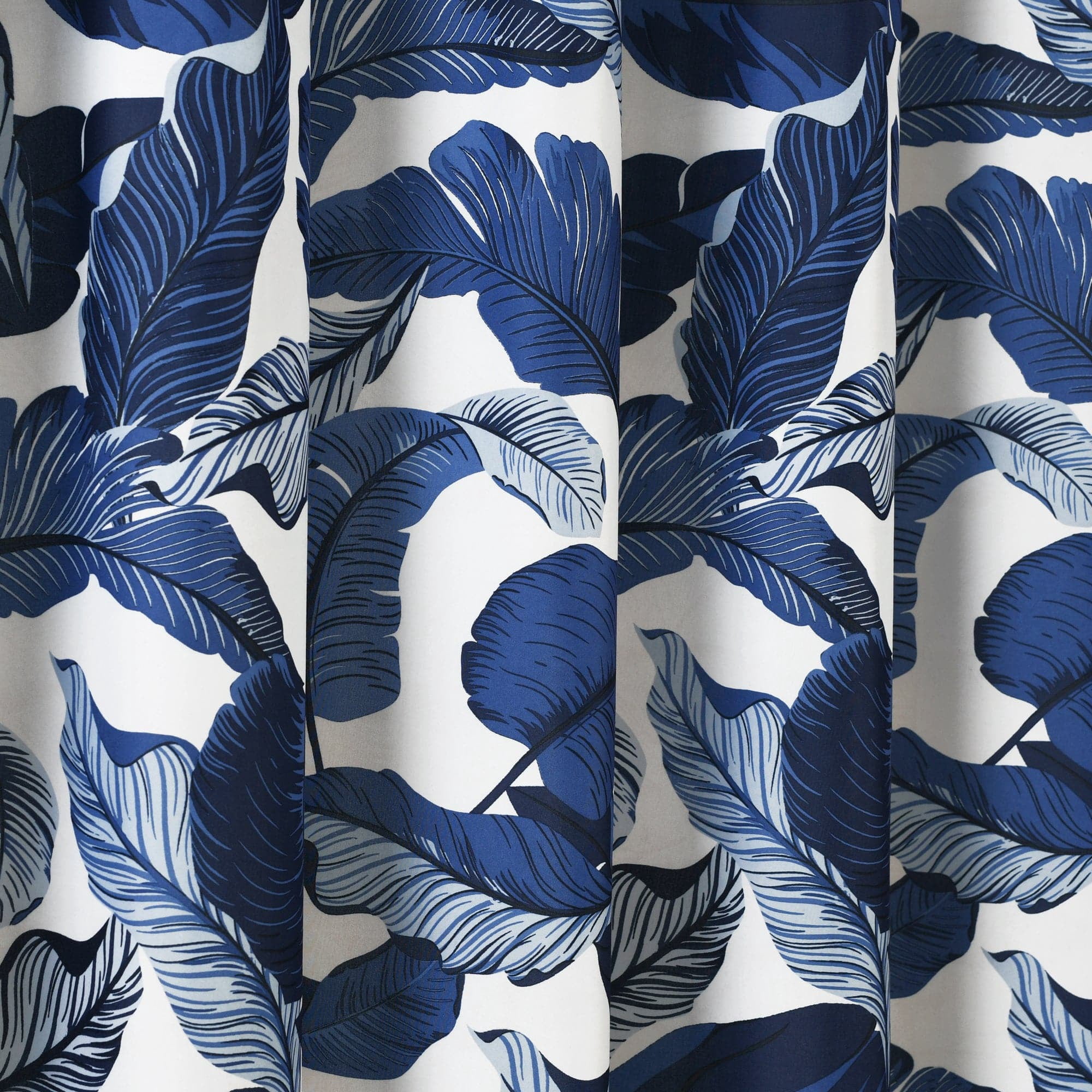 Lush Decor Tropical Paradise Shower Curtain Navy/Blue Single 72x72