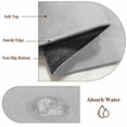 thumbnail image 6 of Grey Round Area Rug 4 FT, Non Slip Indoor Outdoor Rug, Vintage Leather Patterned Texture Solid Modern Washable Soft Circular Carpet Non-Shedding Floor Mat for Coffee Table Nursery Foyer Balcony, 6 of 8