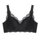 thumbnail image 1 of Plus Size Lace Bra for Women Coverage Figure Wireless Full Minimizer Wirefree Bras Black C 44 Unique Bargains Sujetadores Básicos, 1 of 6