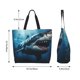 thumbnail image 5 of Easygdp 3D Realistic Shark Bolsas Tote para Mujer, Bolsos de Hombro para Viaje, Bolsos de Mano de Gran Capacidad para Compras y Trabajo, 5 of 8