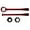 Red, variant on Aluminum Tire Lever Wrench Tool Set Motorcycle Tire Change Set Motorbike Tyre Repair Tool Tire Removal Installation Tool