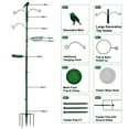 thumbnail image 2 of YANZ Bird Feeder Pole, Premium Bird Feeder Stand Outside,Bird Feeding Station Outdoors, 72.8" Tall A Multi Feeder Hanging Kit, Bird Bath for Wild Birds, with Five-Prong Base, 2 of 7