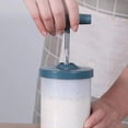 thumbnail image 4 of Batidora Manual de Plástico para Crema , Dispensador de Crema para Decorar Pasteles, Aderezos y Bebidas Espumosas, Color Azul., 4 of 5