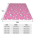 thumbnail image 3 of Hello Kitty Fleece Blanket Super Soft Cozy Throw Blanket 60"X50", Lightweight Fuzzy Comfy Flannel Blanket Warm Plush Throw Blankets For Couch, Sofa, Bed, 3 of 7
