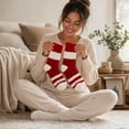 thumbnail image 7 of Busydd 6‑Pack Christmas Socks for Women Winter Fashion Thermal Warm Socks Comfortable Casual Holiday Fuzzy Cotton Socks, 7 of 7