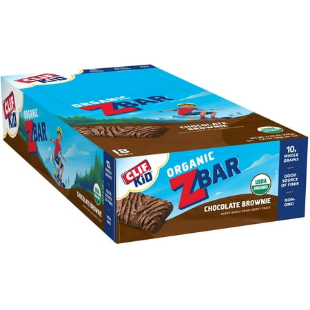 CLIF Kid® Organic ZBar™ Chocolate Brownie Baked Whole Grain Energy Snack 18-1.27 oz.