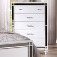 thumbnail image 2 of Furniture of America Amana Adult Modern 5-Drawer Wood Vertical Dresser, White, 2 of 5
