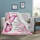 thumbnail image 3 of LHSHID Custom Lover Name Message Text Blanket to My Daughter from Mom and Dad I Believe in You Hugging You Butterfly Personalized Bed Blanket, 3 of 5