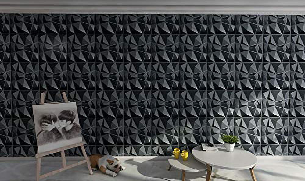 Wallpaper Art3d Textures 3d Wall Panels White Diamond Design Pack Of 12 Tiles 32 Sq Ft Tools Home Improvement Pvc - Art3d Decorative 3d Wall Panels Diamond Design